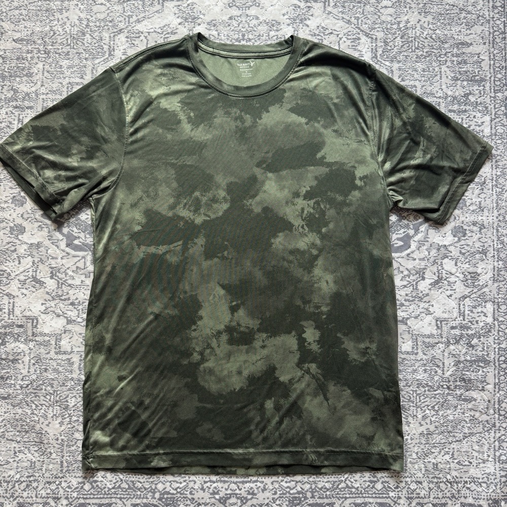 Old Navy Active Cloudmotion Men's Sz Medium Go-Dry-Cool Green T-shirt Soft